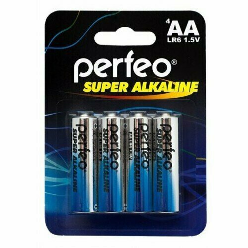 Батарейки щелочные Perfeo Super Alkaline, AA, LR6, 8 штук