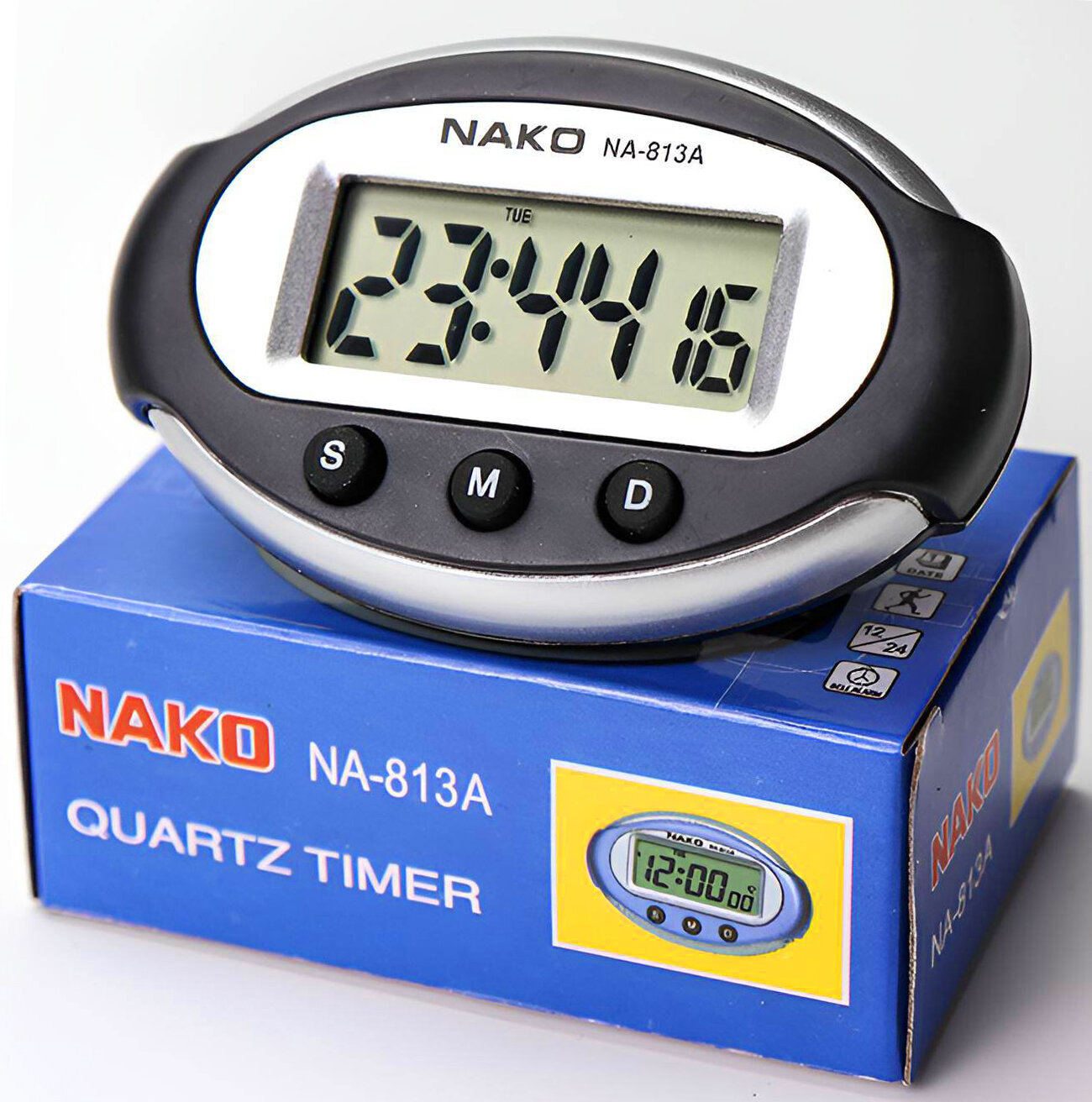 Часы автомобильные Nako NA-813A, будильник