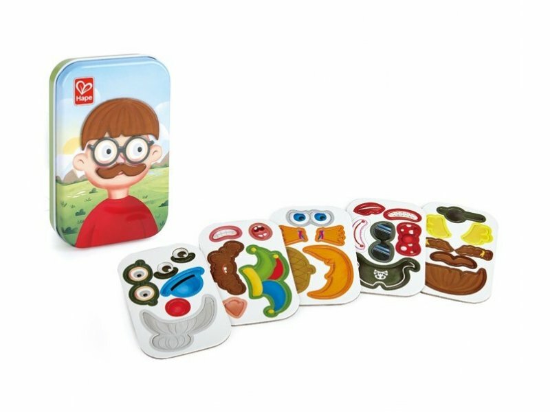 Настольная игра в дорогу Hape магнитная Собери смешной портрет E0476_HP - фото №5