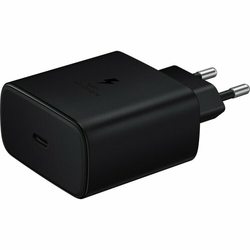 Сетевое зарядное устройство Samsung Super Fast Charger Type-C PD3.0 45W EP-TA845NBEGEEU Черное сетевое зарядное устройство deppa 11380 черный