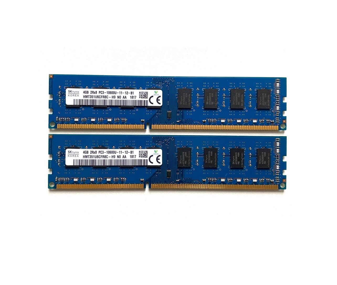 Модуль памяти SK hynix DDR3 4GB 1333Мгц 2Rx8 1.5v PC3-10600U DIMM 2шт