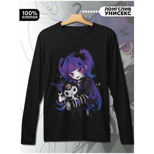фото Лонгслив hypnotica, размер l, черный
