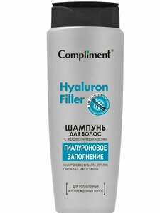 Compliment Шампунь для волос с эффектом керапластики Hyaluron Filler, 400мл