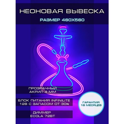 Неоновая вывеска/ Светильник декоративный / 46х56 см