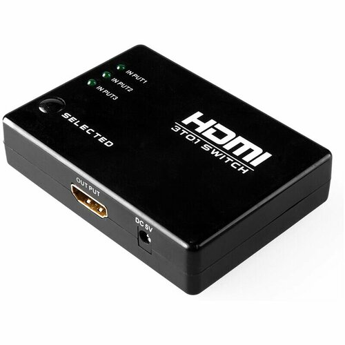 greenconnect переключатель hdmi 2 0 4k 60hz 4 4 4 18g 3 к 1 серия greenline gl v301n greenconnect переключатель greenline hdmi 2 0 4k 60hz 4 4 4 18g 3 к 1 gl v301n Greenconnect HDMI (f) - 3 x HDMI (f)