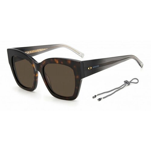 Солнцезащитные очки Missoni, коричневый солнцезащитные очки m missoni mmi 0048 s