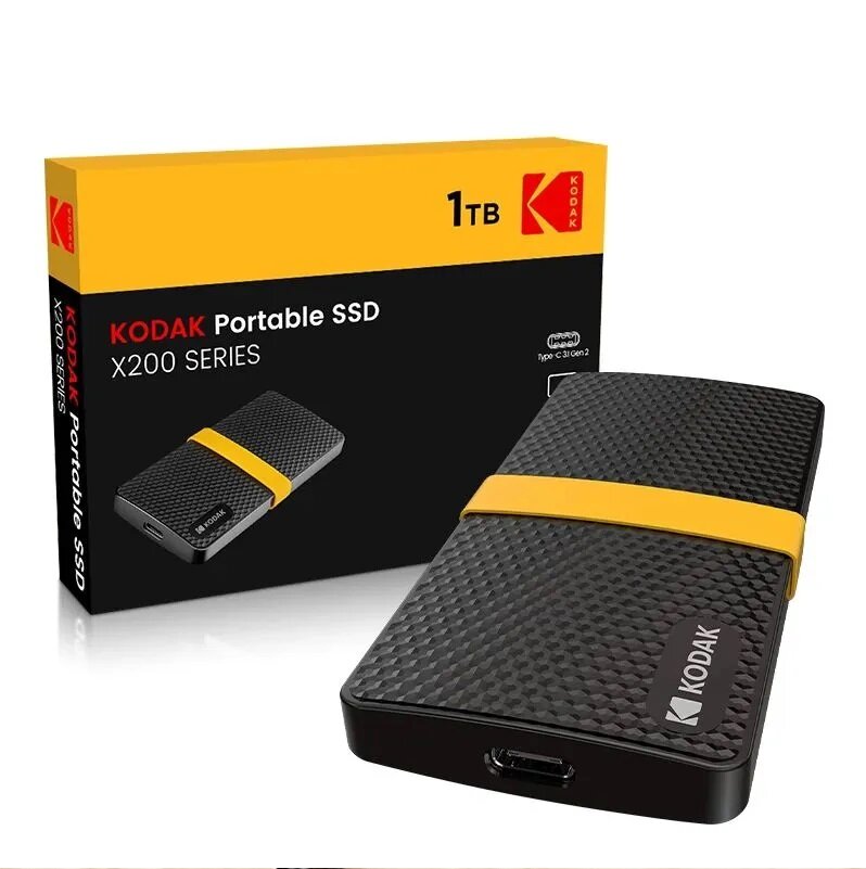 Портативный SSD накопитель Kodak X200 (1 ТБ)