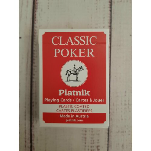 Игральные карты Classic Poker, 55 листов, красные