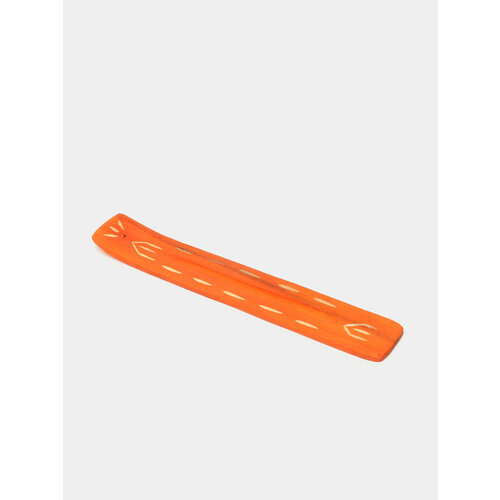 Подставка для благовоний, ароматических палочек Лодочка, разные цвета, 25,5 см Цвет Оранжевый подставка для благовоний лыжа лодочка ручной работы солнце с лучами золото черная дерево манго 25 см