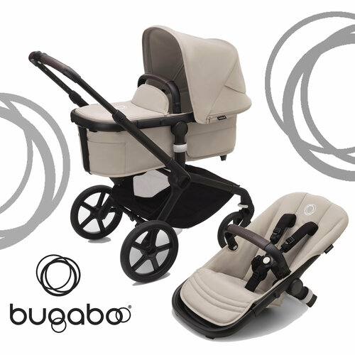 Детская коляска 2 в 1 Bugaboo Fox5 Black/Desert Taupe bugaboo коляска 2 в 1 cameleon3 plus complete black black black