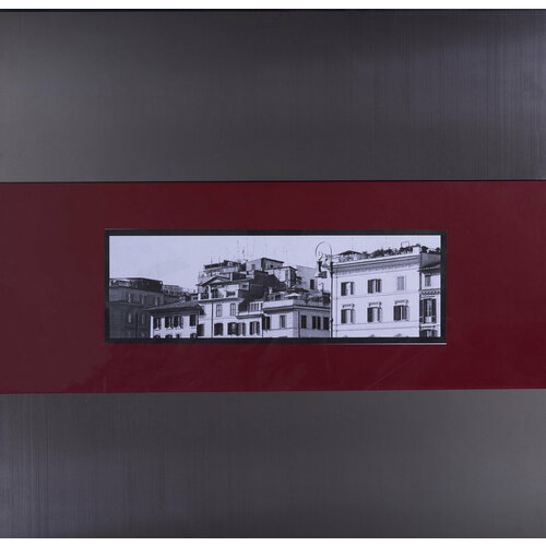 Панно с металлическими вставками картина на стену для интерьера в гостиную офис спальню кухню Улица городской пейзаж 25010₽