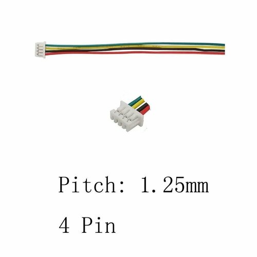 адаптер переходник ttl 1pin кабель gnd 32 разъем штекер connector запчасти male female аккумулятор р у батарея разветвитель fpv монитор провод Адаптер переходник Mini Micro JST 1.25 PH4 4-Pin TTL 4Pin кабель GND 28 разъемы JST-XH PH 1,25 штекер провод