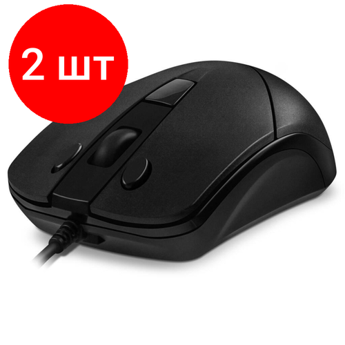 Комплект 2 штук Мышь компьютерная Sven Мышь RX-100 черная SV-020286 251500₽