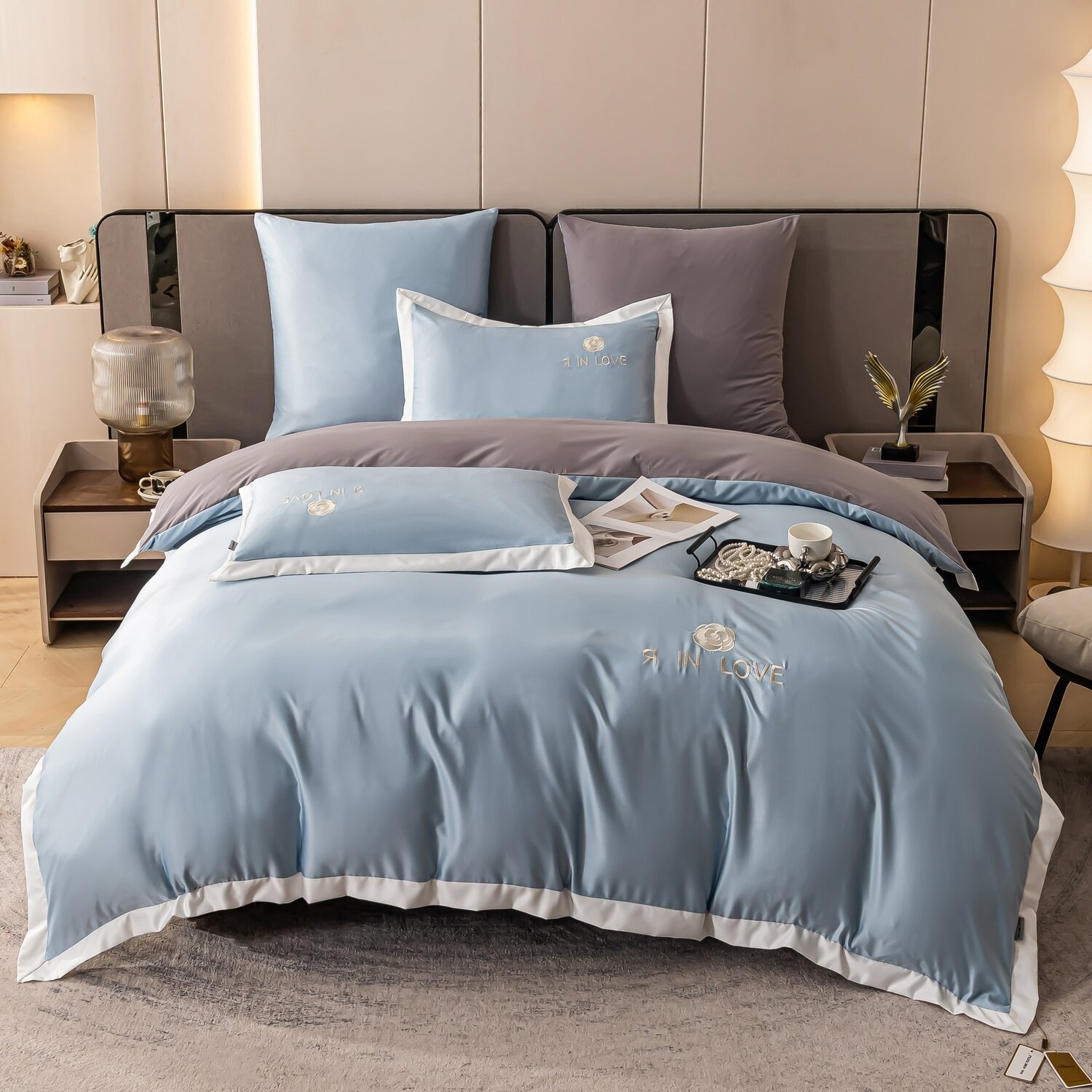 фото Комплект постельного белья Сатин-Шелк Я IN LOVE LV011/ 2 спальный