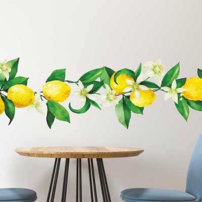 фото Наклейка интерьерная на стену «Цветущий лимон»