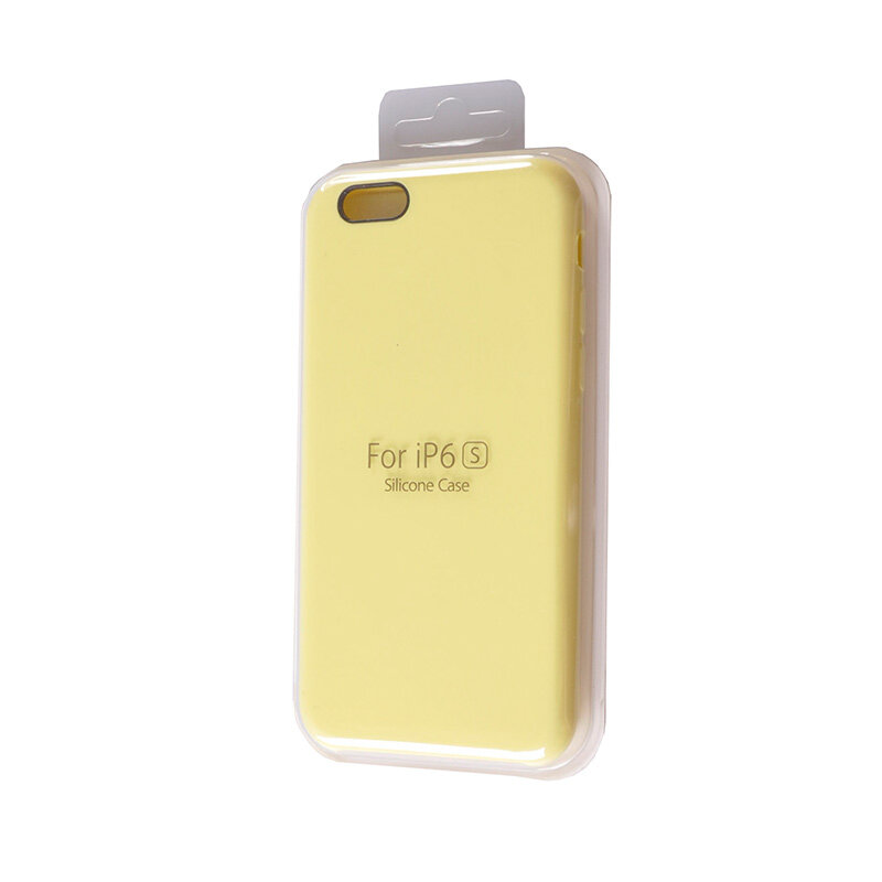 Чехол-накладка для iPhone 6/6S VEGLAS SILICONE CASE NL лимонный (37)