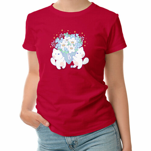 фото Футболка roly, размер l, красный