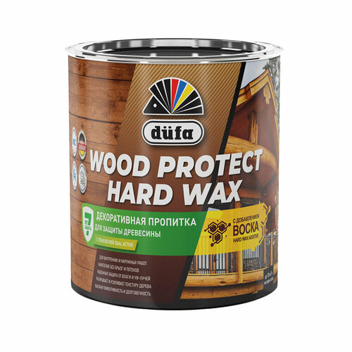 фото Антисептик dufa wood protect hard wax декоративный для дерева пиния 0,75 л