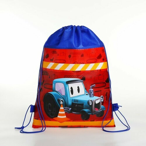 Рюкзак детский Трактор, синий 41*30*0,5см