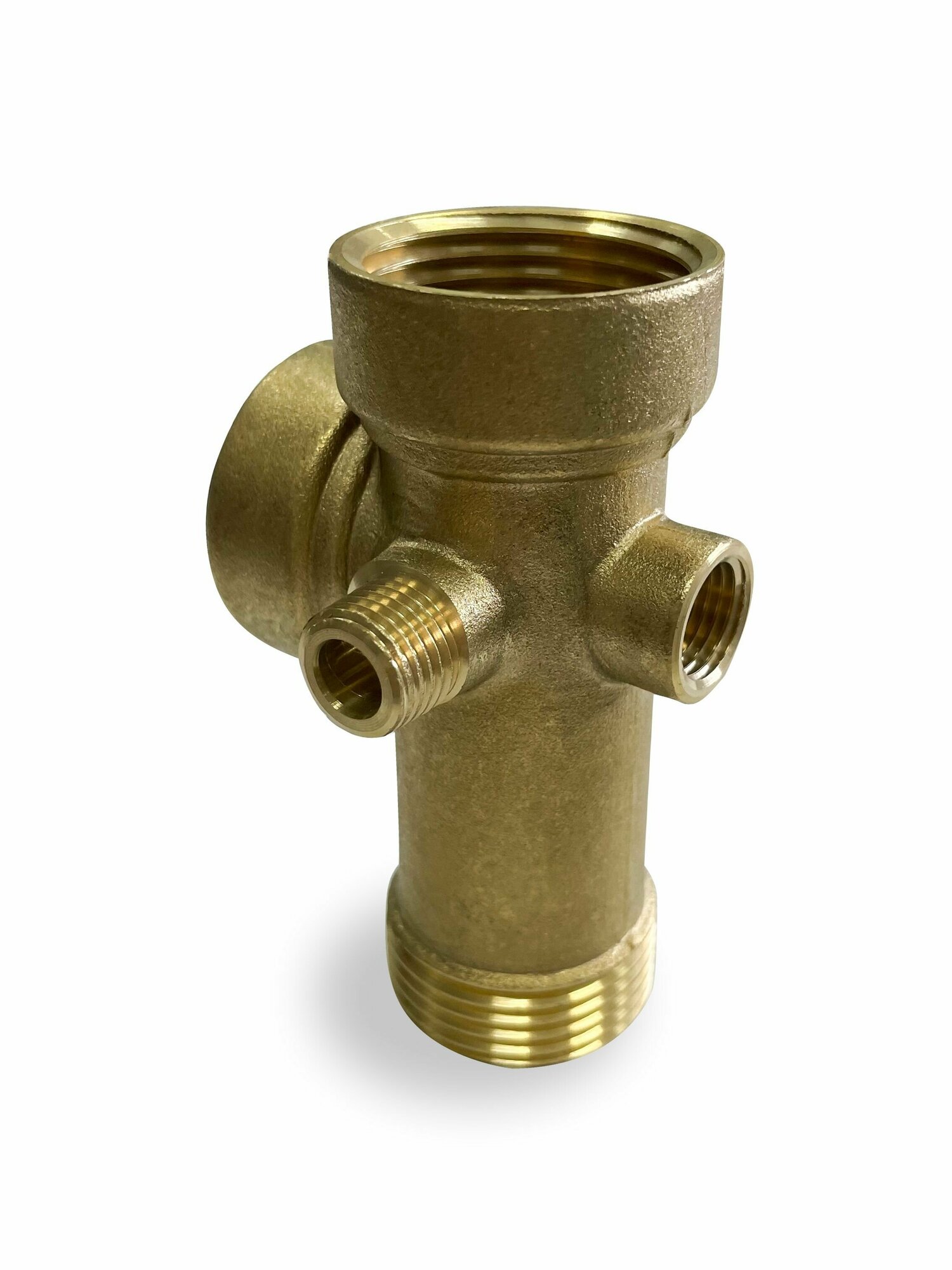 фото Штуцер пятивыводной латунный 100 мм