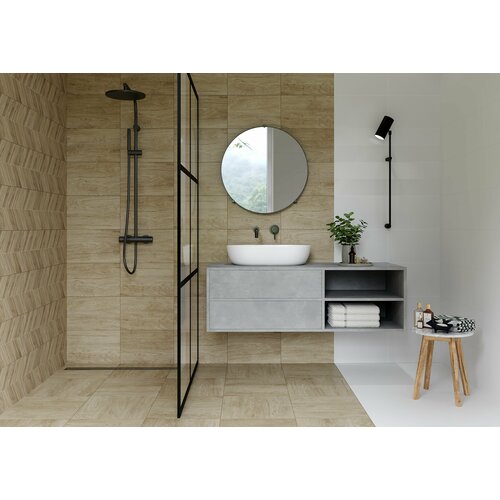 Керамическая плитка Unitile Life Муза белая 40x25 см 1399₽