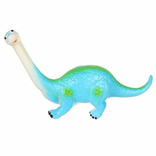 Резиновая игрушка для ванны «Динозавр: Диплодок», 22 см, с пищалкой, Крошка Я крошка я резиновая игрушка для игры в ванной машинка с пищалкой цвет микс