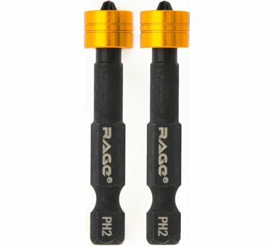 Бита крестовая магнитная Rage by Vira PH2x50 мм, 2 шт. - фото №8