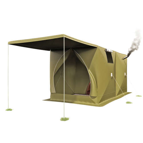 фото Палатка-шатер дубль 3 с навесом стэк