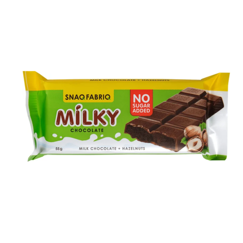 SNAQ FABRIQ Молочный шоколад с шоколадно-ореховой пастой 55 гр snaq fabriq неглазированный панкейк с начинкой 45г 10шт коробка шоколад