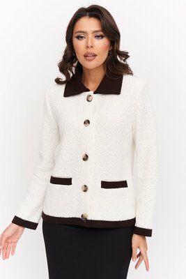 Пиджак Текстильная Мануфактура, размер 52, черный, белый