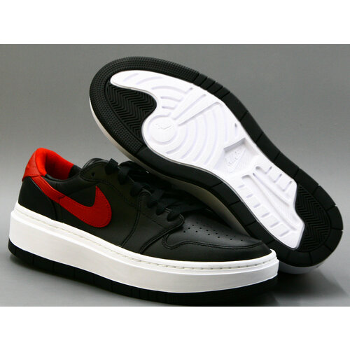 кроссовки nike air jordan 1 elevate low полнота b размер 10 us черный красный Кроссовки NIKE Air Jordan 1 Elevate Low, полнота B, размер 10 US, черный, красный