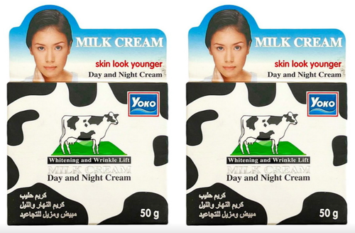 Лифтинг-крем Yoko, для лица, с молоком, 50 гр, 2 шт.