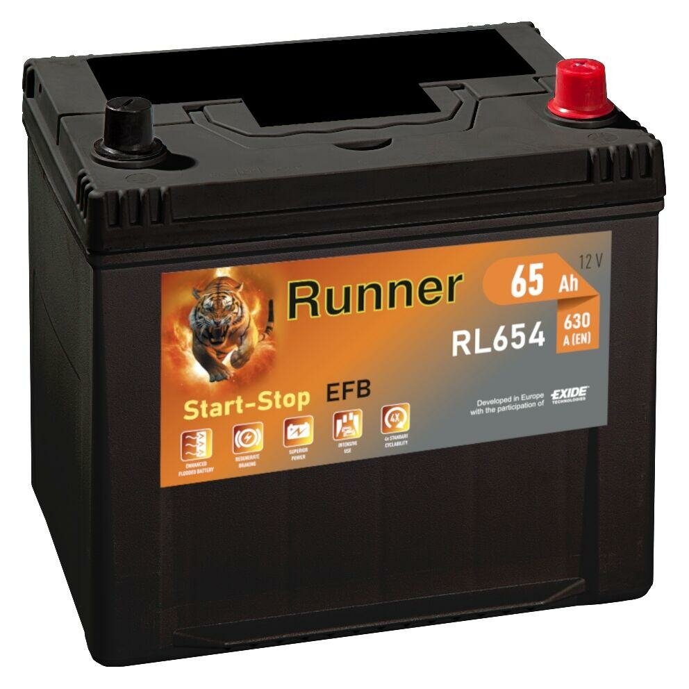 Аккумулятор Runner EFB 65Ач обратная полярность RL654