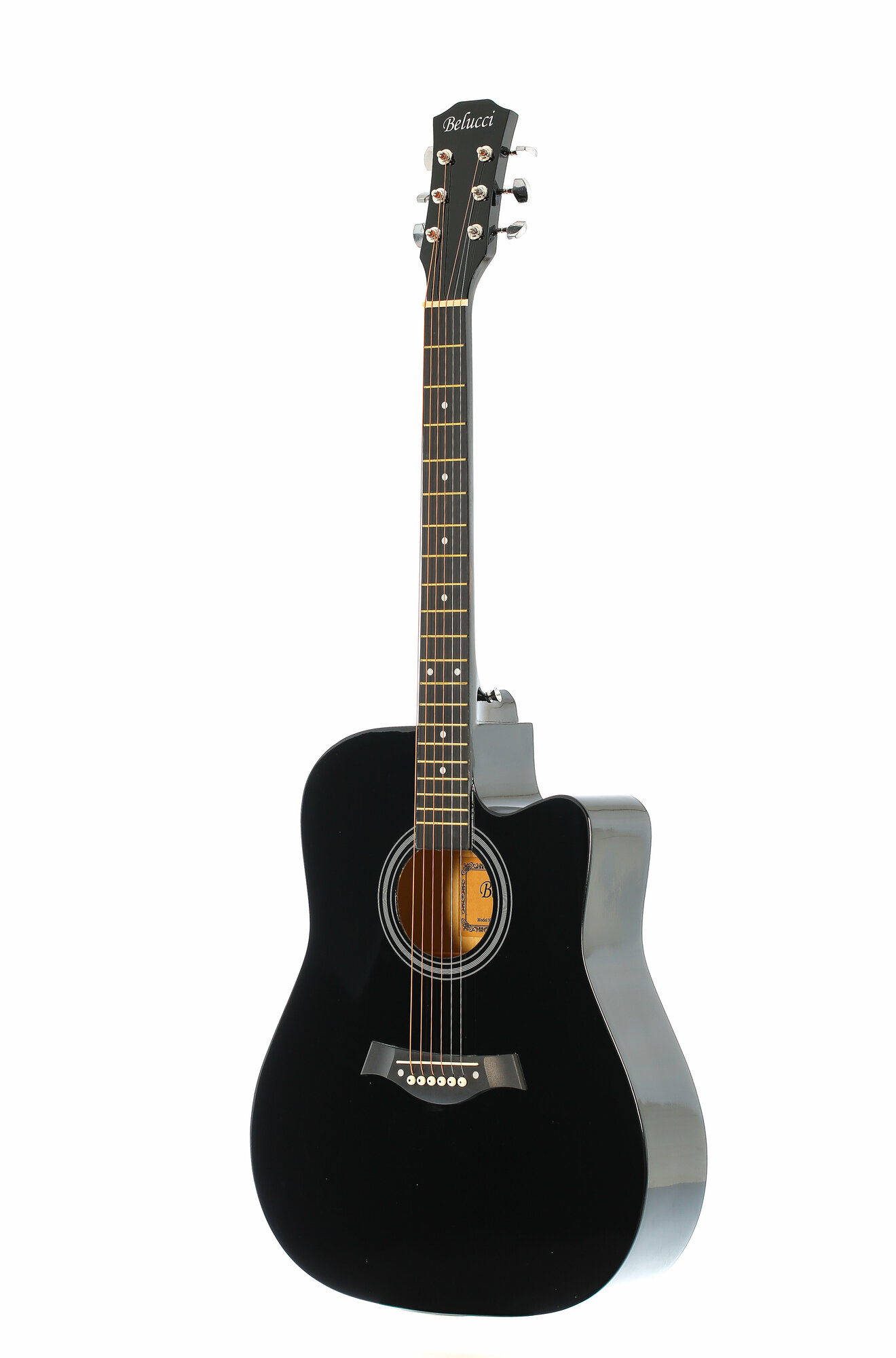 Акустическая гитара Belucci BC4010 BK, черная глянцевая,40"дюймов