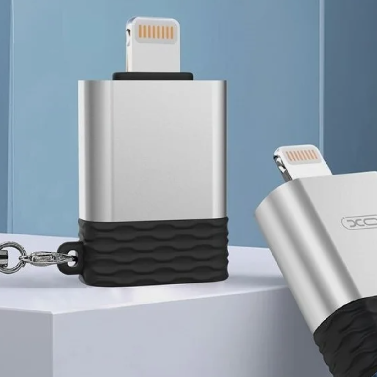 Адаптер переходник с Lightning на USB OTG для телефонов, планшетов, смартфонов и компьютеров / XO NB186 — фото 1