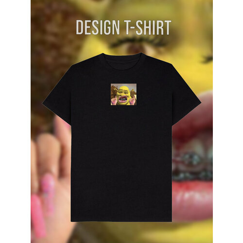 фото Футболка, размер 56, черный design t-shirt