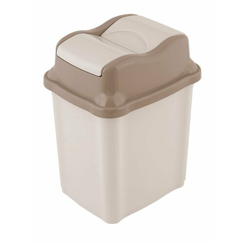 Контейнер для мусора ElfPlast Proff, ведро для мусора, мусорное ведро, мусорный контейнер, слоновая кость-бежевый, 2 л