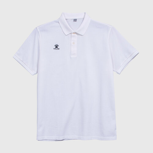 фото Поло kelme поло kelme k15f117-1-100, размер xl, белый