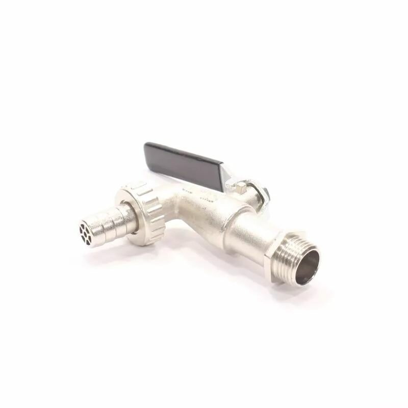 фото Кран шаровой штуцер-резьба DN15 - 1/2", PN16, Bugatti ALASKA 661, латунь, нар. р, с рычагом