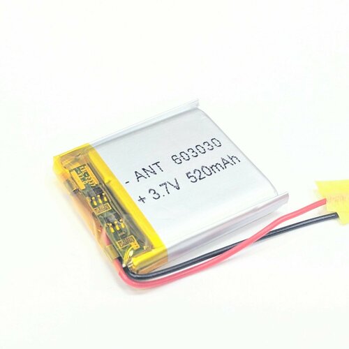 Аккумулятор Li-Pol 603030 (батарея) 6*30*30 2pin 3.7V/520mAh аккумулятор li pol 7 4v 801844 520mah jst