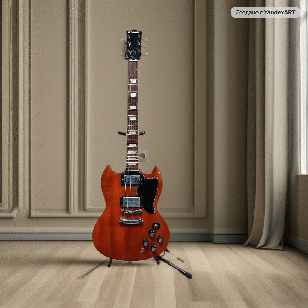 Электрогитара (гитара электрическая) SG E-BASH оранжевая