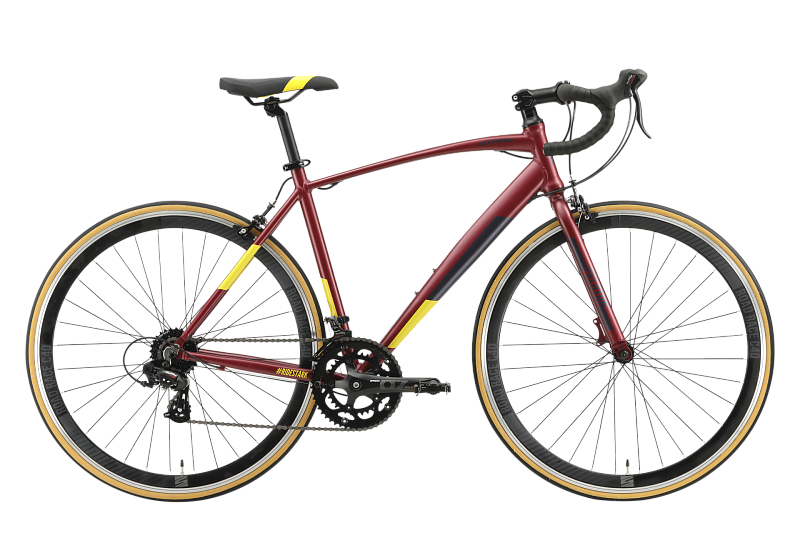 Велосипед Stark'23 Peloton 700.1 темно-красный/никель 20"