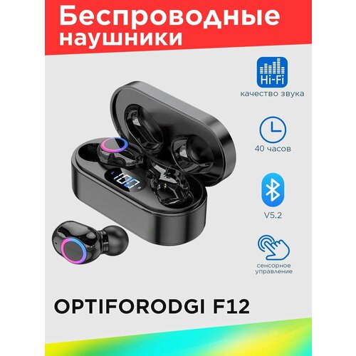 Беспроводные наушники OPTIFORODGI F12 V52DER черные 154900₽