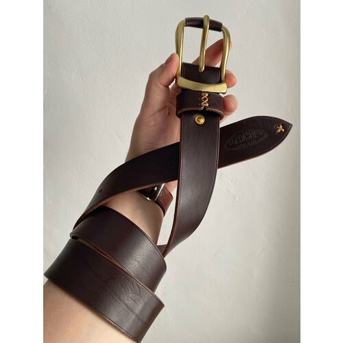 фото Ремень , коричневый, золотой создашев игорь