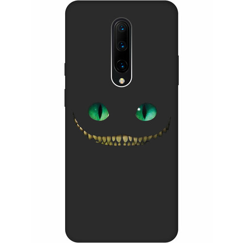Матовый Soft Touch силиконовый чехол на OnePlus 7 Pro, ВанПлюс 7 Про с 3D принтом Cheshire Cat черный матовый soft touch силиконовый чехол на oneplus 7 pro ванплюс 7 про с 3d принтом cats w черный