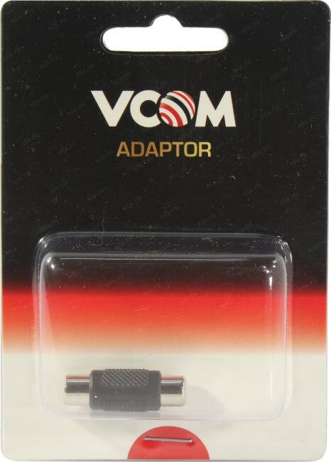 Переходник/адаптер VCOM RCA - RCA (VAD7849), 0.04 м, 1 шт., черный VCOM Telecom - фото №10