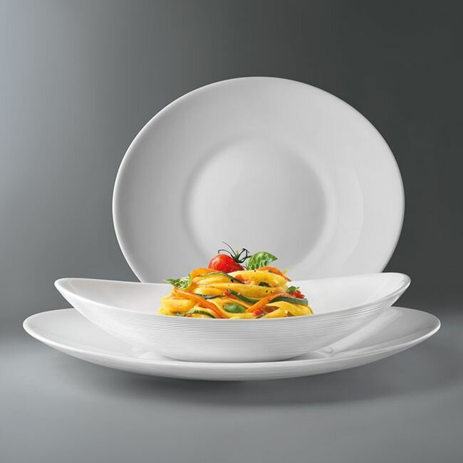 Тарелка глубокая для пасты 3шт Bormioli Rocco Prometeo / Тарелка Суповая / Тарелки для спагетти / Набор 3 шт