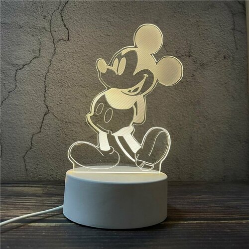 Беспроводной детский ночник 3D USB 
