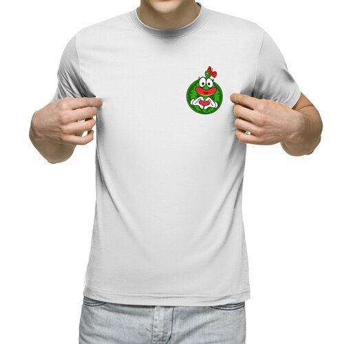 Футболка Us Basic, размер M, белый мужская футболка влюбленный парень xl красный