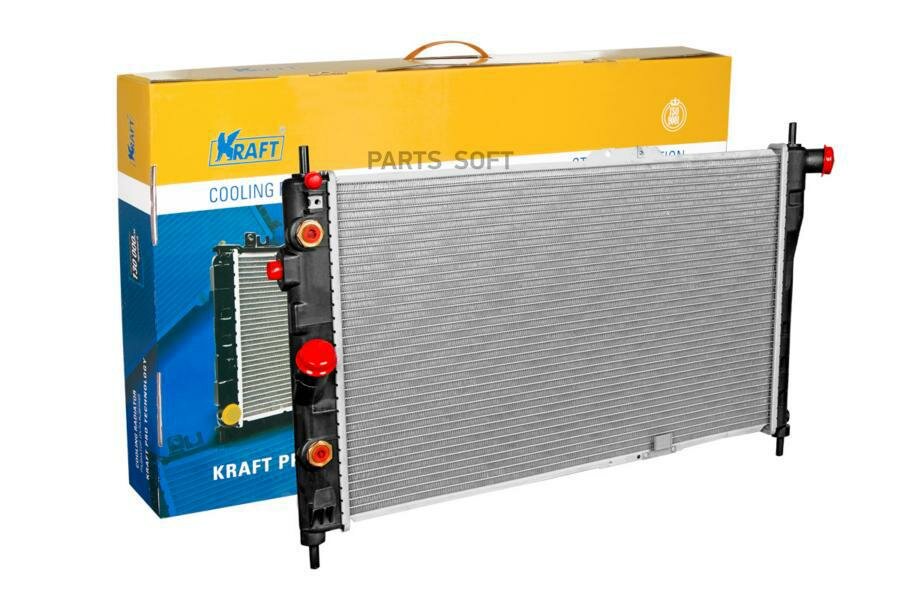 KRAFT KT104054 Радиатор охлаждения (паяный) Daewoo Espero AT